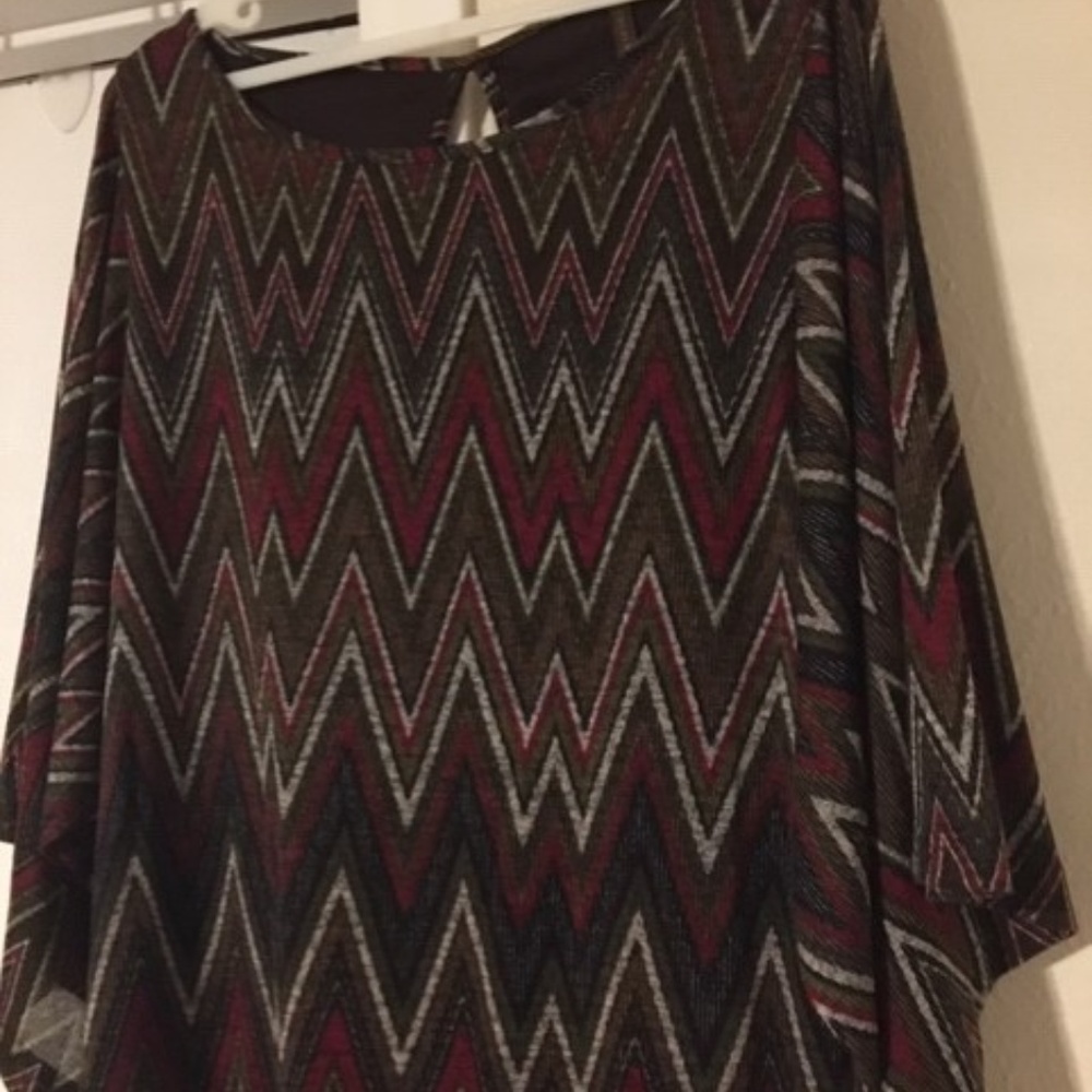 Fall Color Chevron Dress - Picture 4 of 6